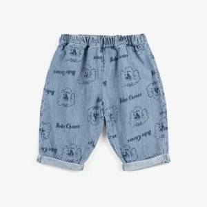 Bobo Choses Pickles The Dog All Over Denim Pants Baby