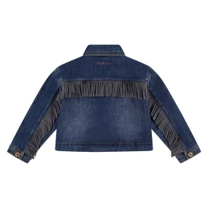 STAINS AND STORIES - DENIM JACKET MET FRANJES
