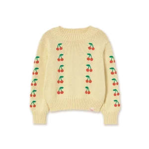 Tiny Cottons Mini Cherries Sweater